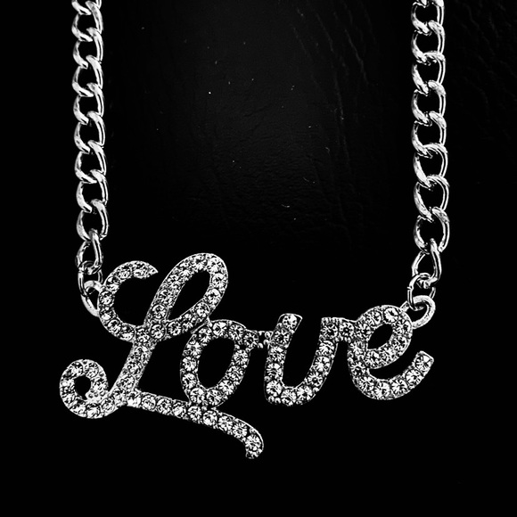 Jewelry - LOVE Crystal Necklace 16”-18”